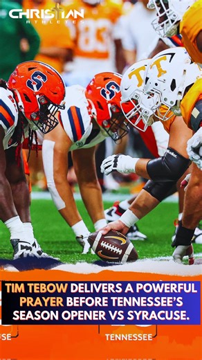 Christian Athletes(Chris✞hlete™️) on Instagram: "Tim Tebow led Mercedes-Benz Stadium in a powerful prayer ahead of Tennessee’s season opener against Syracuse. This is awesome! ❤️✝️ #fyp #jesus #prayer #timtebow #tennessee #syracuse #football #collegefootball"