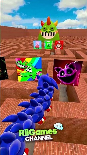 ALL SIZE ROBLOX HUNGRY PIANOSAURUS SONIC MARIO BIG MAZE WORM in Garry's Mod