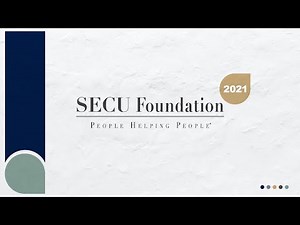 2021 SECU Foundation Video