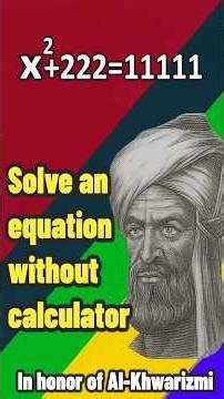 solve an equation without calculator