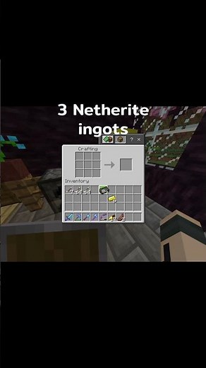 3 Netherite Ingots in Minecraft #minecraft #shorts
