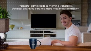 Rico Industries NCAA LSU Tigers Primary 16 oz Team Color Laser Engraved Ceramic Coffee Mug