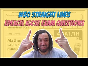 #30 Straight Lines - Edexcel IGCSE Exam Questions
