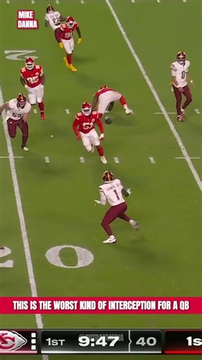 This is the Worst Kind of Interception for a QB 😡