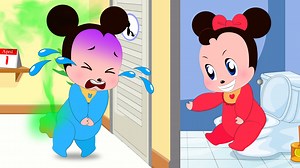 ᴴᴰ Mickey Mouse & Minnie Mouse Babies Scramble Toilet Funny Story! w Mickey Mouse Full Episodes | Film animation