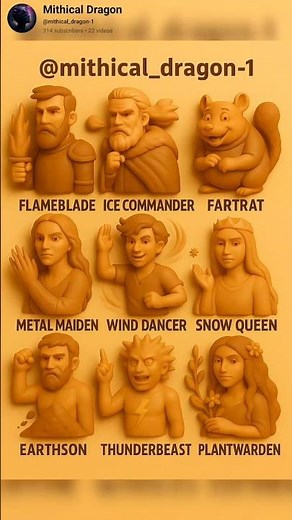 🔥 “Meet the 9 Elemental Legends#MythicalHeroes #EpicLegends