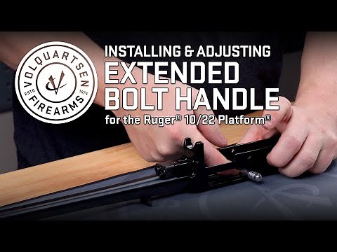 Installation of the Extended Bolt Handle and Recoil Rod Assembly for 10/22