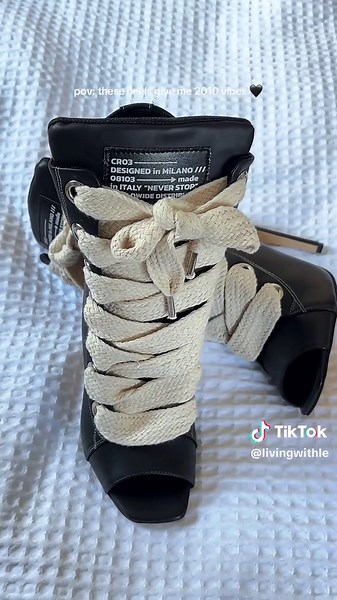 2010 Baddie Coded Heels: Unique Vintage Fashion