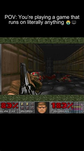 The game that runs on literally anything 😭🔥 #DOOM #DOOM1993 #retrogaming #gaming
