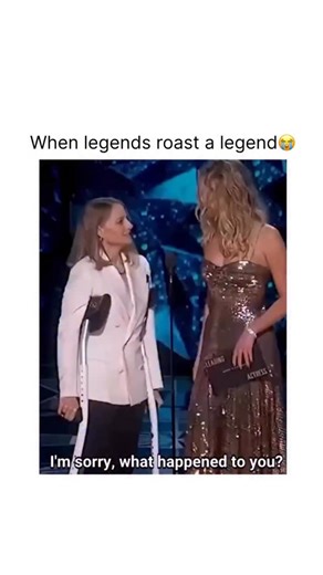 BINGEJOB on Instagram: "This iconic awards show moment is the perfect example of how Hollywood “royalty” keeps things humble with a side of savage wit. When Jodie Foster showed up on crutches alongside Jennifer Lawrence, the two wasted no time playfully pinning the “blame” on the legendary Meryl Streep. It’s a masterclass in comedic timing—watching two Oscar winners lean into a hilarious, fake feud while Meryl laughs along from the audience. It’s a rare look at the genuine camaraderie and sharp