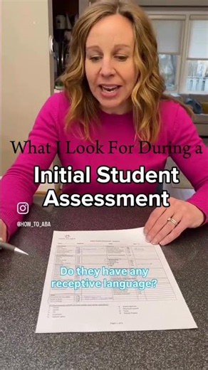 What I Look for During A Initial Student Assessement