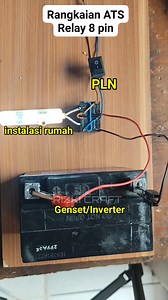 219K views · 1.7K reactions | make a simple ATS circuit using an 8 pin relay for PLN to the generator #reel #tutorial #idea | Rizki Craft | Facebook