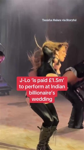J-Lo Paid £1.5m for Indian Billionaire's Star-Studded Wedding