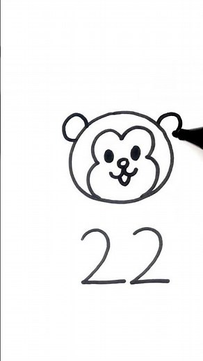 Easy Monkey Drawing Trick for Kids