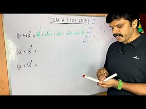 Expanding Binomial by using Pascal’s triangle.