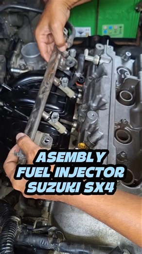 ASSEMBLY FUEL INJECTOR SUZUKI SX4 #injector #fuelsystem #installation #suzukisx4 #suzuki #overhaul