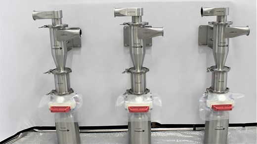 Hanningfield Powder Recovery Cyclone (Uni-Dust): How the Safe-Change Works