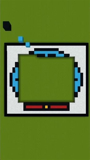 I built Doraemon in Minecraft 😱 #minecraft #pixelart #shorts