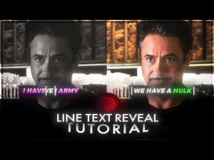 Line text animation | Alight Motion tutorial