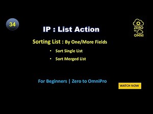 34 IP: List Action - Sorting - All Scenarios - Explained Step by Step | OmniStudio | Salesforce