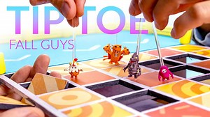 Playing FALL GUYS with Cardboard & Clay – Tip Toe on my Desk