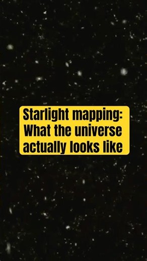 What the universe actually looks like #starlightmapping #galaxies #universe #universetoscale #shorts