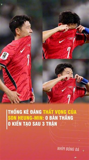 THỐNG KÊ ĐÁNG THẤT VỌNG CỦA SON HEUNG-MIN, 0 BÀN THẮNG, 0 KIẾN TẠO SAU 3 TRẬN