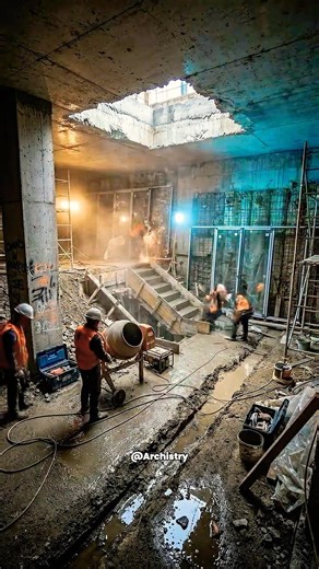 Insane Bunker Transformation 😱 Luxury Bunker Build Timelapse #shorts #epoxy