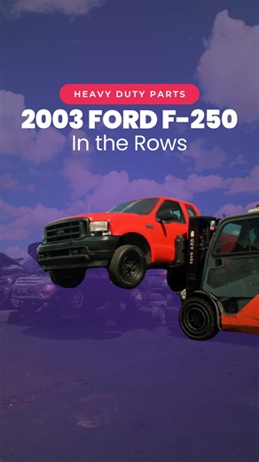 2003 Ford F-250 parts now in the rows. ⚡ Fresh arrivals daily. 💬 Comment “inventory” to see what’s in stock and plan your pull. #FordF250 #TruckLife #JunkyardFinds #UsedAutoParts #OrlandoYard | Central Florida Pick & Pay