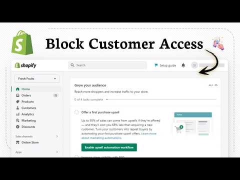 How to block a customer on Shopify (Customer Management)