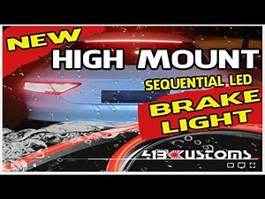 How To Install High Mount 3rd Brake Light Sequential LED Light Strip
