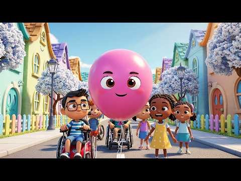 The Bouncy Balloon Goes Up Up Pop | Fun Counting & Colors Song for Kids