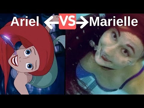 The Little Mermaid Swim Challenge with Ariel ! || Aquamermaid