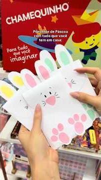 como fazer envelope de Páscoa de chamex #voltaasaulas #materialescolar #materialescolar #produtos