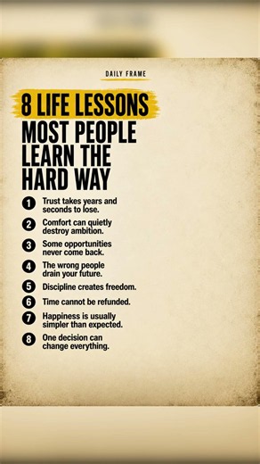 Life Lessons Most People Learn The Hard Way (Don't Waste Time) ⏳🧠