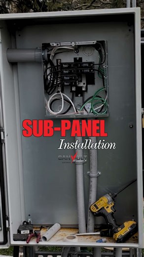 Adding power capacity with a properly installed sub-panel ⚡ Ideal for outdoor loads, future upgrades, and reliable distribution. CANVOLT — Electrical Services Expert 📞 905-703-8081 📧 info@canvoltelectric.ca Planning an upgrade? Contact CANVOLT today.#gta #canvolt #electrician #electricalservices #panelupgrade