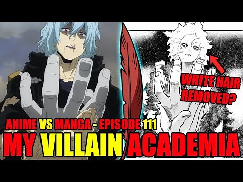 Shigaraki's White Hair REMOVED?! MHA S5 Anime VS Manga | My Hero Academia My Villain Academia Arc
