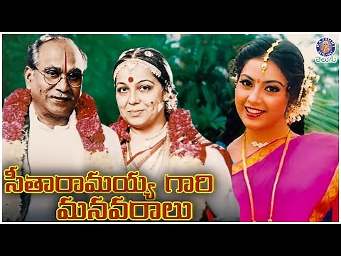 Seetharamayya Gari Manavaralu (1980) | Telugu Full Movie | ANR, Rohini Hattangadi, Meena