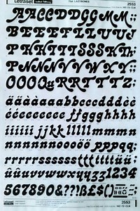 LAZYBONES (42pt) Letraset Dry Rub on Letter Transfers (choose Font Size) - Etsy