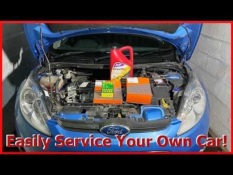 How To Service Your Vehicle | FORD FIESTA MK7 | Oil Change, Air Filter!
