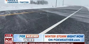 Watch: Blowing snow in Dekalb, Illinois  | Latest Weather Clips | FOX Weather