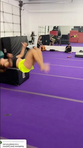 Day 16! Round off back, handspring back tuck ￼🤸‍♀️ #flipaday