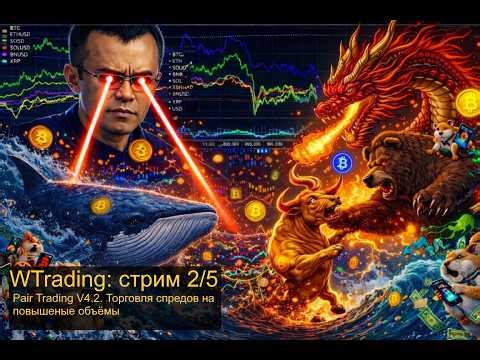 WTrading стрим 2/5: Создаем программу на python Pair Trading V4.2. Тогруем спреды на повышеные обемы