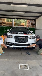 Preparing Chrysler 300 hellcat for two-tone vinyl wrap. #chrysler300 #hellcat #carwraps #viralreelsfb | Chuy Rmz Official Store
