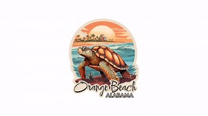 Orange Beach Alabama Sticker 4 Inch Ocean Coastal Travel Souvenir Destination - Waterproof Vinyl Decal for Laptop Water Bottle Car Tumbler - Durable Aesthetic Long-Lasting Stickers for Adults ID44990