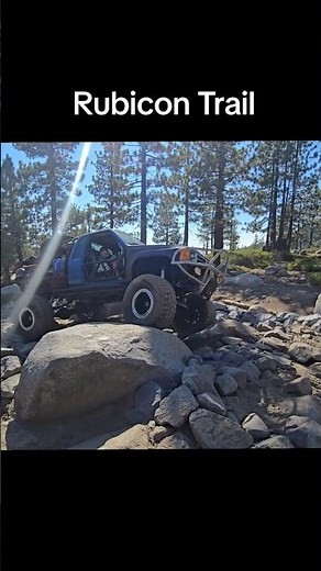 Wheeling the Rubicon Trail. #wheelingandwrenching #rubicontrail #toyota #rockcrawler #offroad
