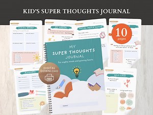 Kids Journal, Daily Journal, Fun Writing Prompts, Gratitude Journal for Children, Digital Kids Journal, Positive Journ - Etsy