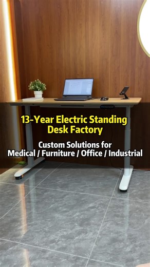 Looking for an electric standing desk manufacturer? We are a factory with 13 years of experience, providing OEM/ODM and bulk custom solutions for office, hotel and Medical computer workstation. Factory direct - B2B only - No retail. #electricstandingdesk #adjustabledesk #officedesk #b2b #oemodm