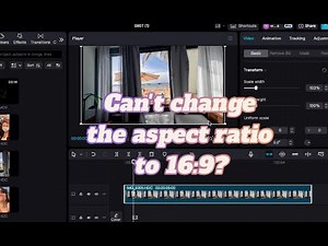 How to change the aspect ratio from 9:16 TO 16:9 in CapCut PC