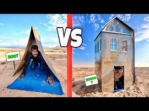 Low to High Budget METAL HOUSE | Overnight Survival Challenge